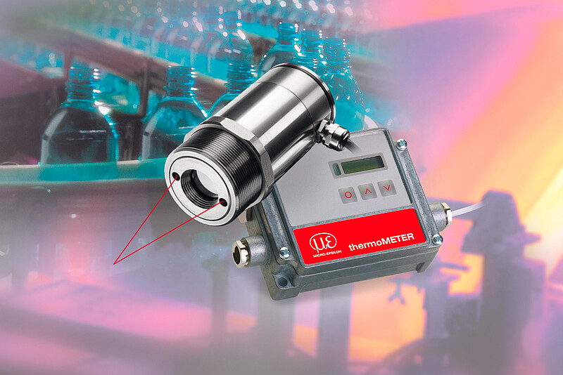 Pyrometer med lasersikte
