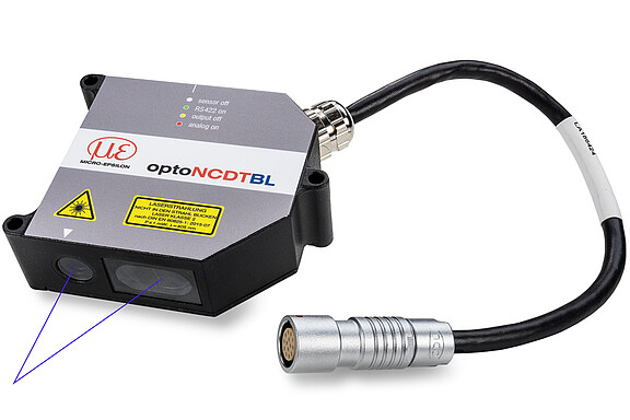 Blue laser triangulation sensor - optoNCDT 1750BL