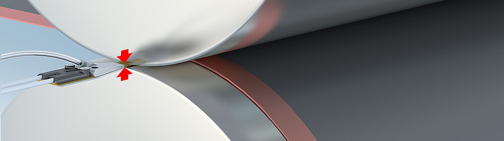 Precise control of the roll gap