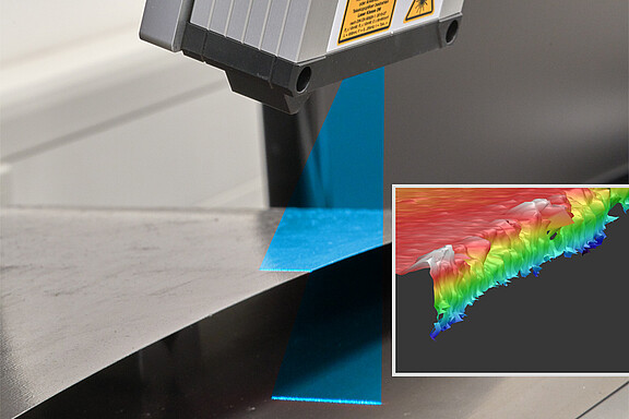 Degree of cut measurement in slitting lines