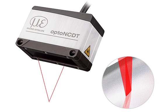 Compact laser sensor for shiny metallic objects - optoNCDT 1900LL