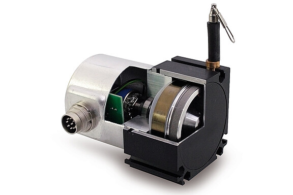 Sectional view draw-wire sensor