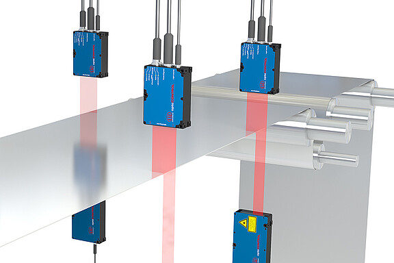 Überwachung Bahnkanten von Batteriefolien