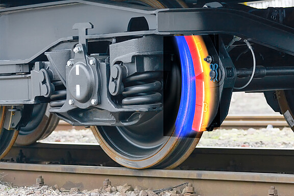 Inspection of stuck brakes of wagons and railcars