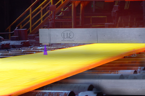 Optical thickness measurement in rolling mills